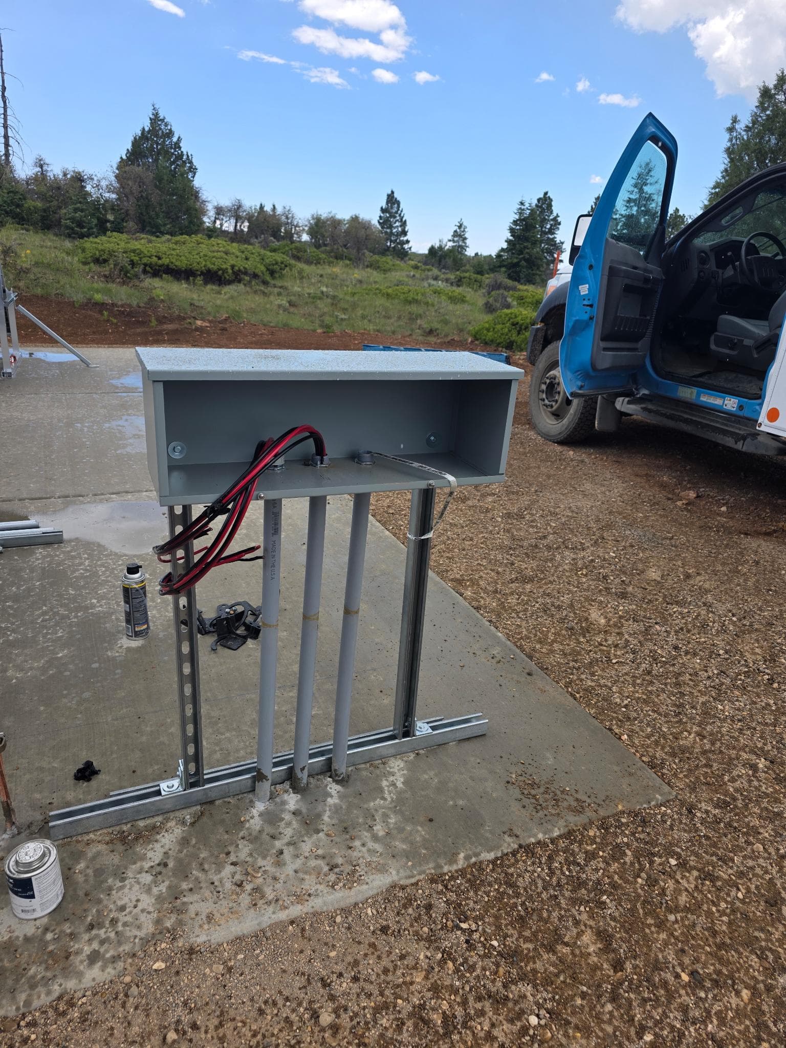 Off Grid Solar Field Setup With Underground Runs in Utah image