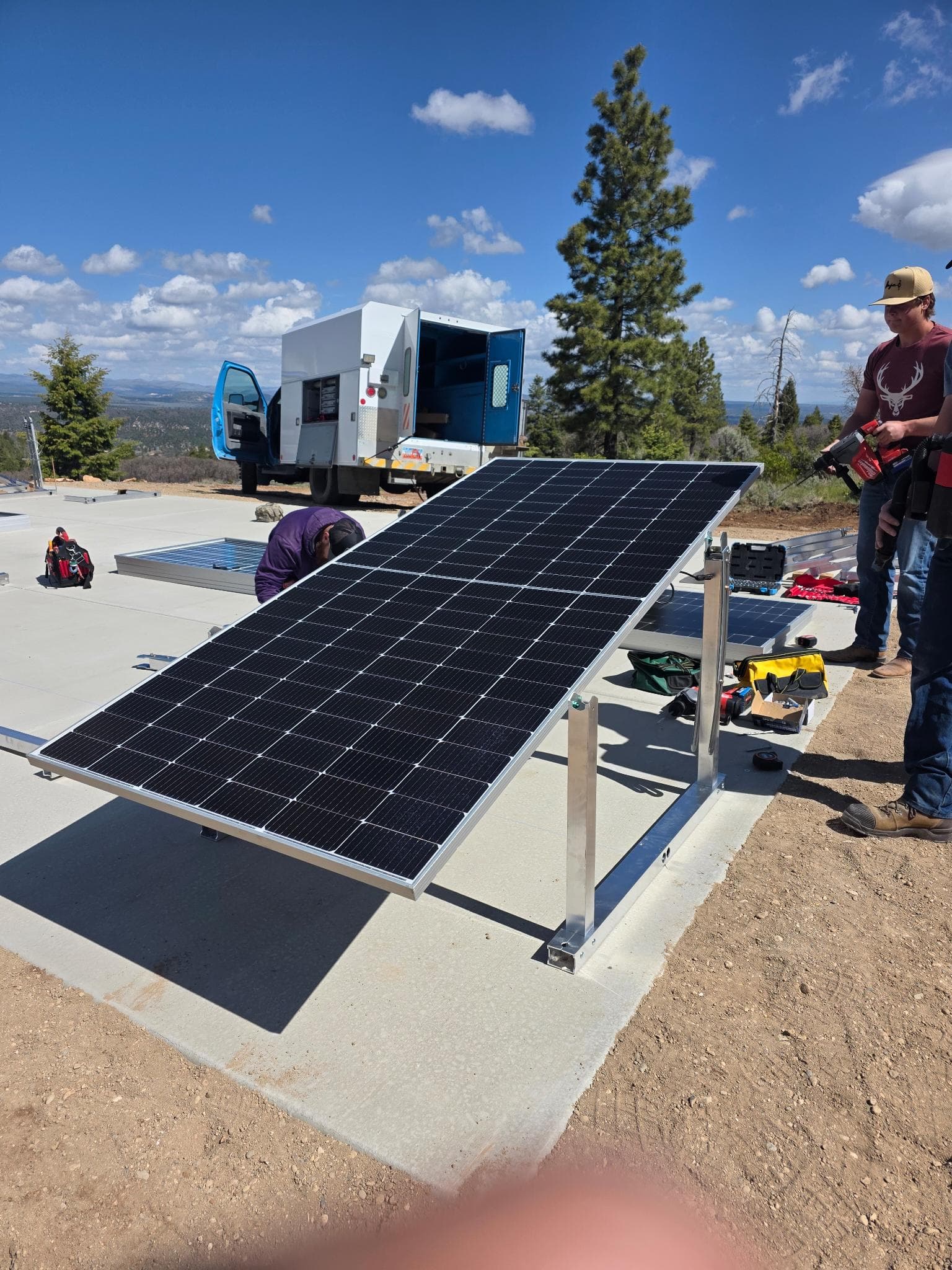 10KW Off-Grid Solar Install Deep in Dixie National Forest image