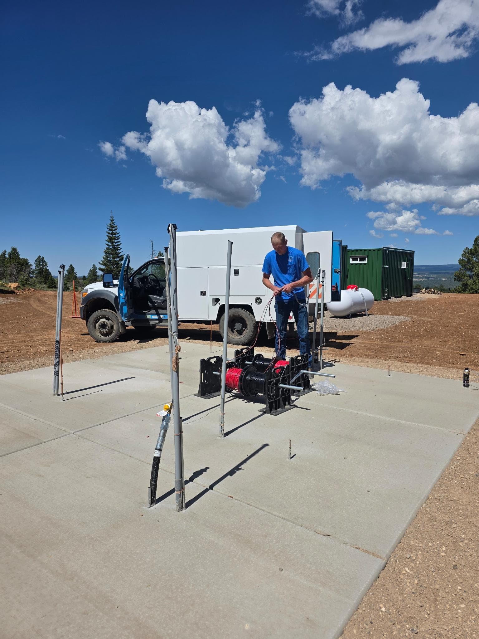 Pulling 400 Feet of Wire for an Off-Grid Solar Field in Southern Utah image