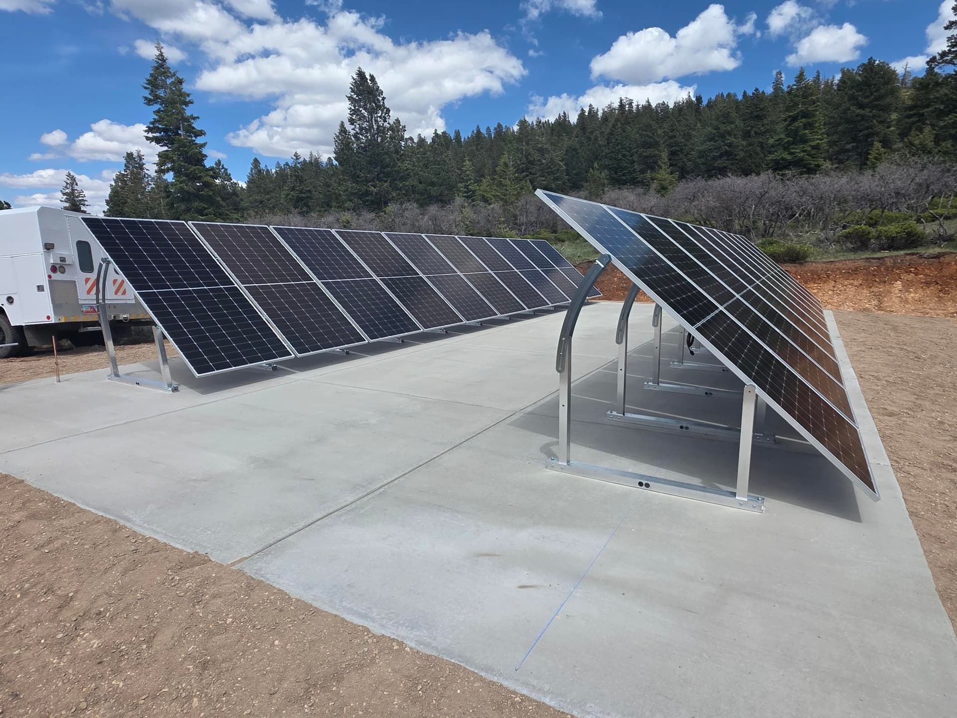 Gallery photos for 10KW Off-Grid Solar Install Deep in Dixie National Forest: Image #1